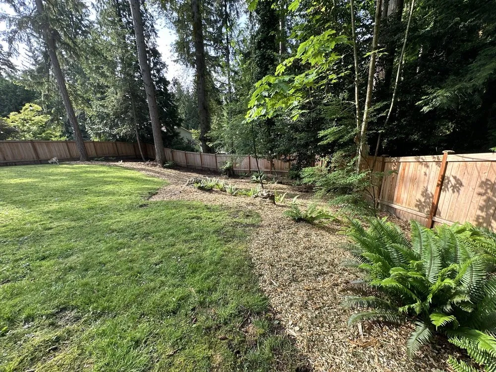 Custom landscape installation for beautiful yards in Lynnwood, WA by Cooper’s Landscape