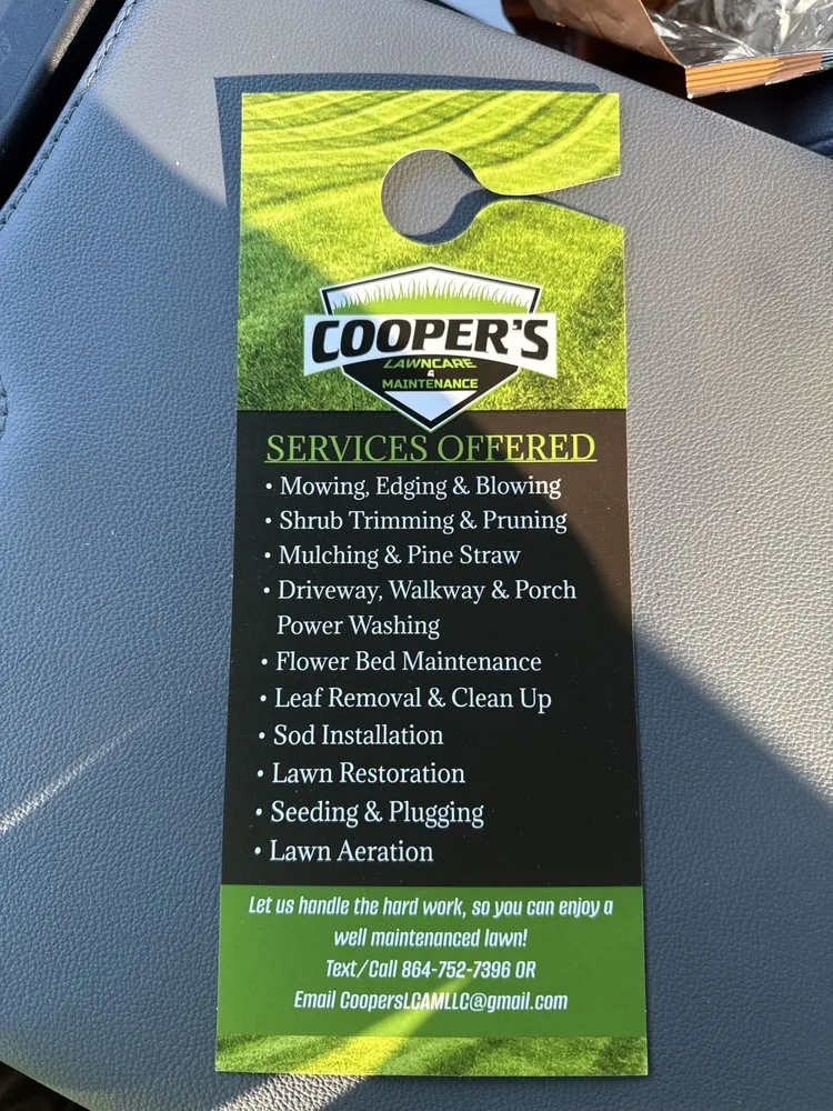 Affordable landscape installation for residential properties across Greer, SC - Cooper’s Lawncare & Maintenance