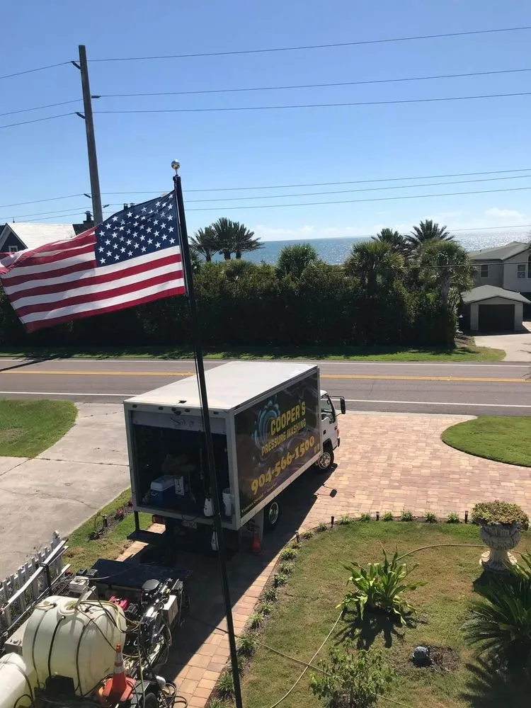 Local landscape installation in Fernandina Beach, FL by Cooper's Pressure Washing