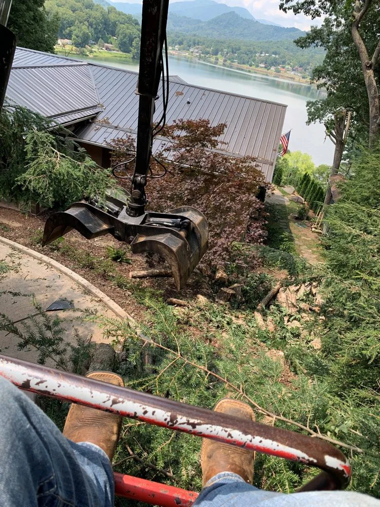 Professional landscape design for homes across Clyde, NC - Cope Tree Service & Mulch Delivery