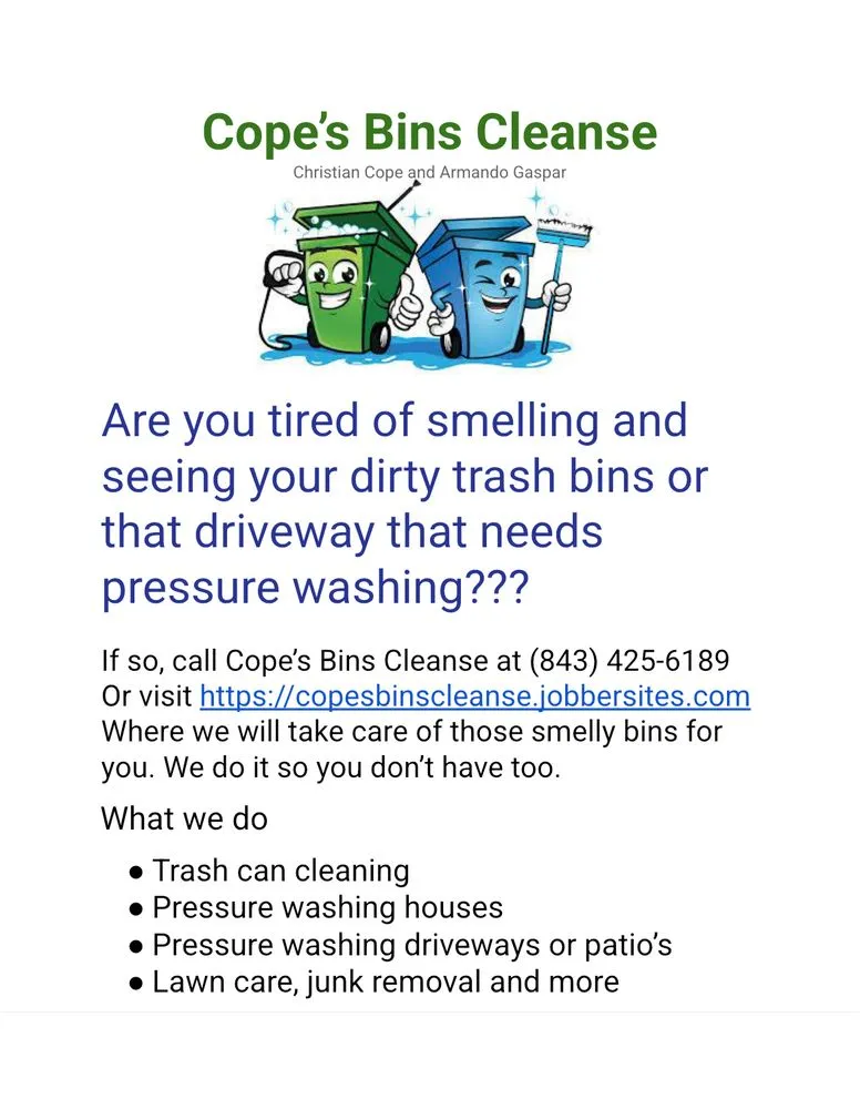 Trusted garden landscaping in Charleston, SC by Copes Bins Cleanse