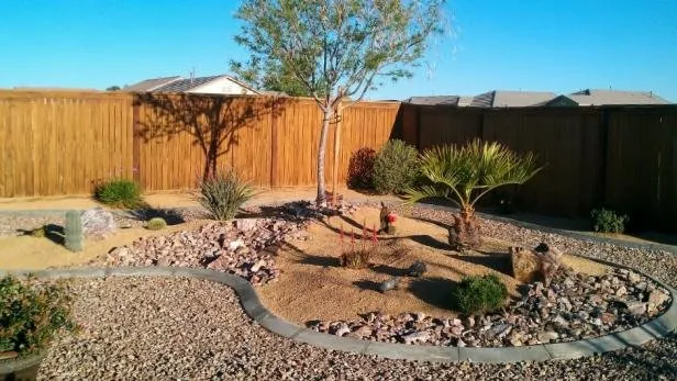 Custom landscape installation for outdoor upgrades in Sierra Vista, AZ by Copper City Maintenance