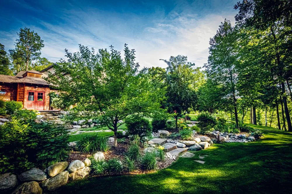 Professional garden landscaping for beautiful yards in Nisswa, MN by Copper Creek