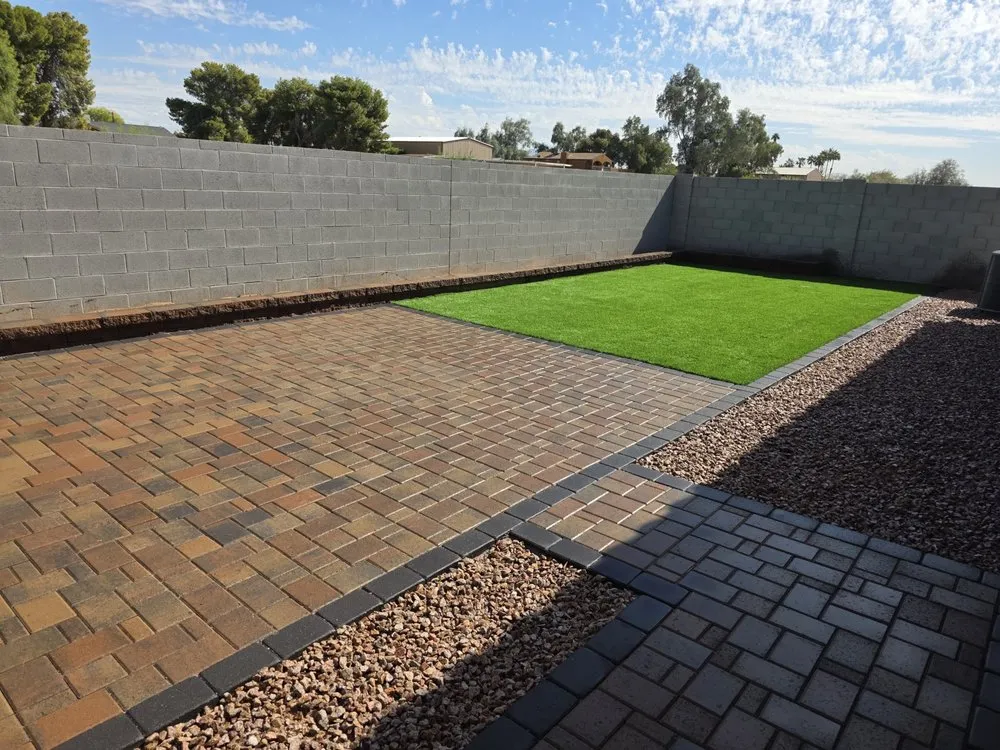 Affordable landscape design in Tolleson, AZ by Copper State Grading & Hardscape