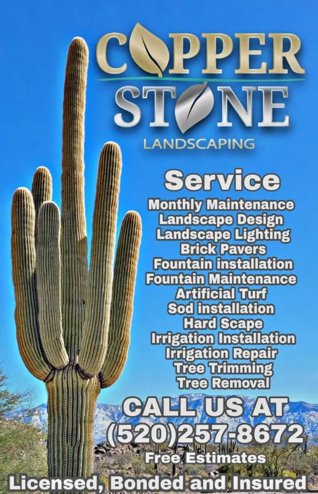Professional lawn mowing service for outdoor upgrades across Tucson, AZ - Copper Stone Landscaping