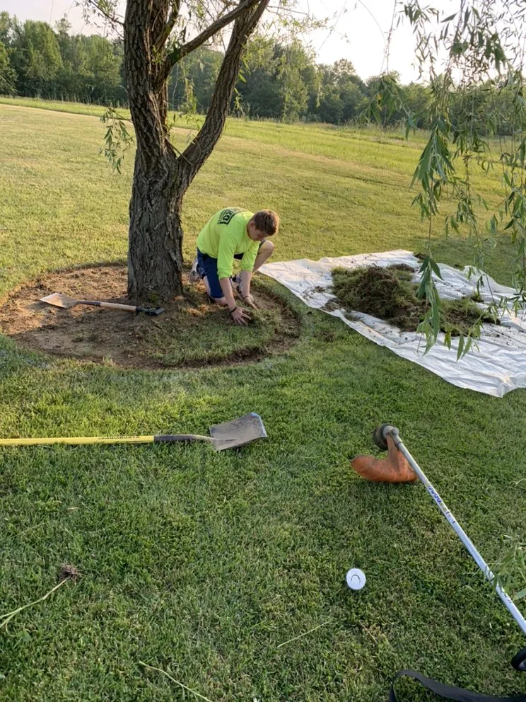 Professional yard cleanup service for outdoor upgrades in Batesville, IN by Corbyn’s Lawn care