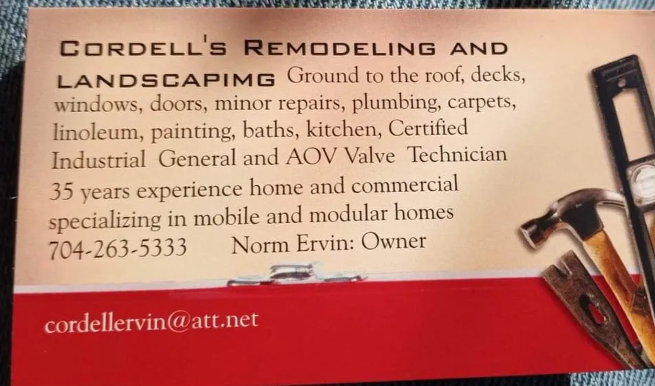 Local outdoor landscaping in Bolivia, NC - Cordell's Remodeling and Landscaping
