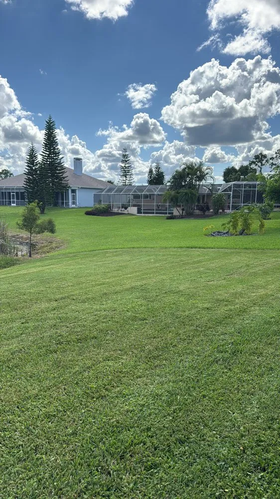 Trusted yard cleanup service for residential properties in Lehigh Acres, FL by Cordoba Landscaping Service