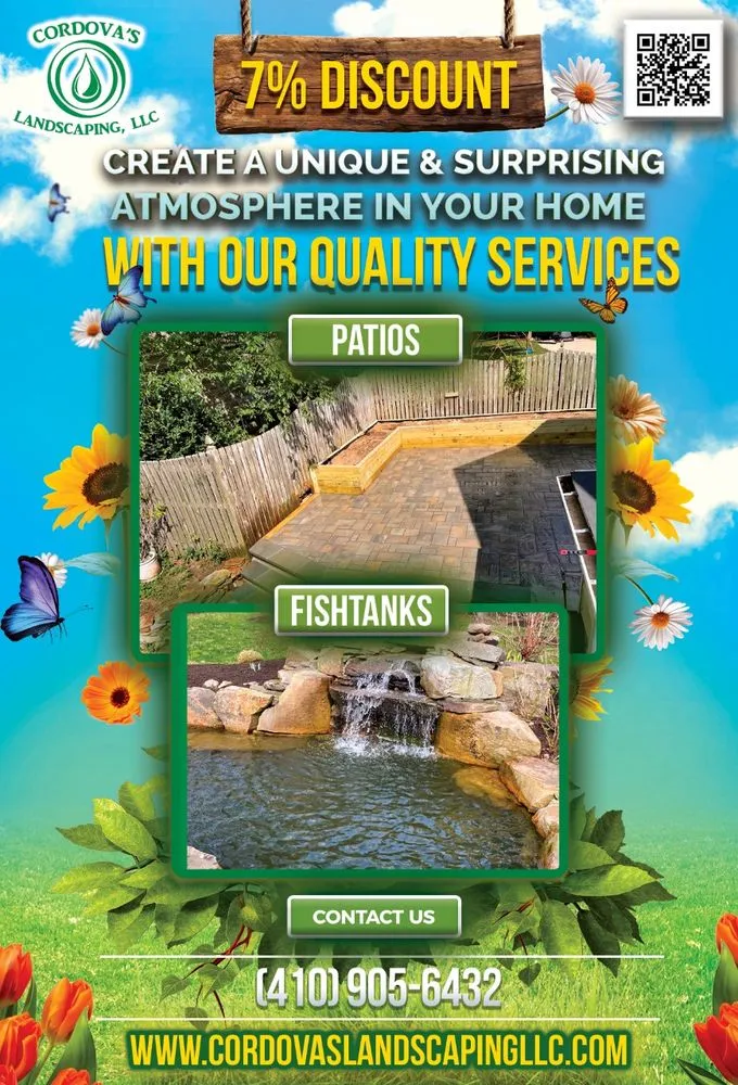 Custom yard maintenance experts serving Cockeysville, MD - Cordova's Landscaping