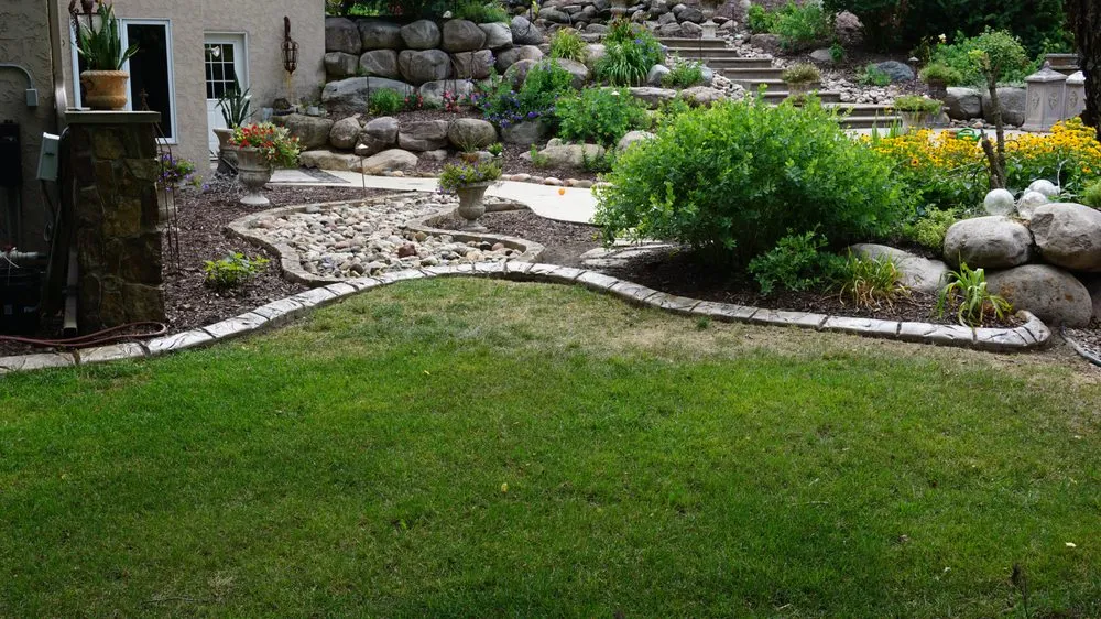 Trusted landscaping services with custom design in Rosemount, MN by Core Custom Curbing