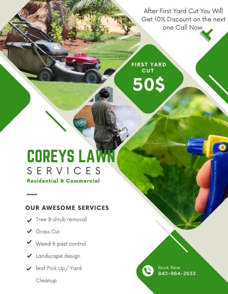 Expert landscaping services in North Charleston, SC by Coreys Lawn Services