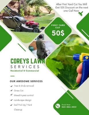 Coreys Lawn Services Logo