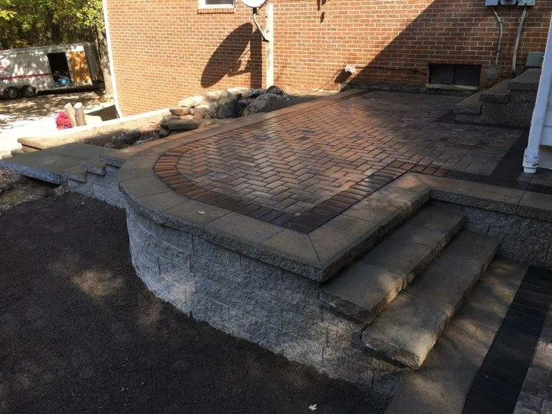 Top-rated residential landscaping for homes in Rochester, MI by Cornerstone Brick Paving & Landscape