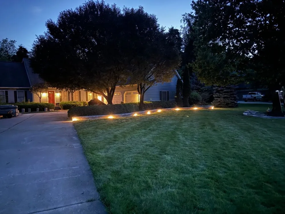 Custom garden landscaping in Rochester, MI by Cornerstone Brick Paving & Landscape