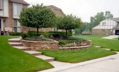 Professional outdoor landscaping in Grand Ledge, MI by Cornerstone Concrete & Contrng