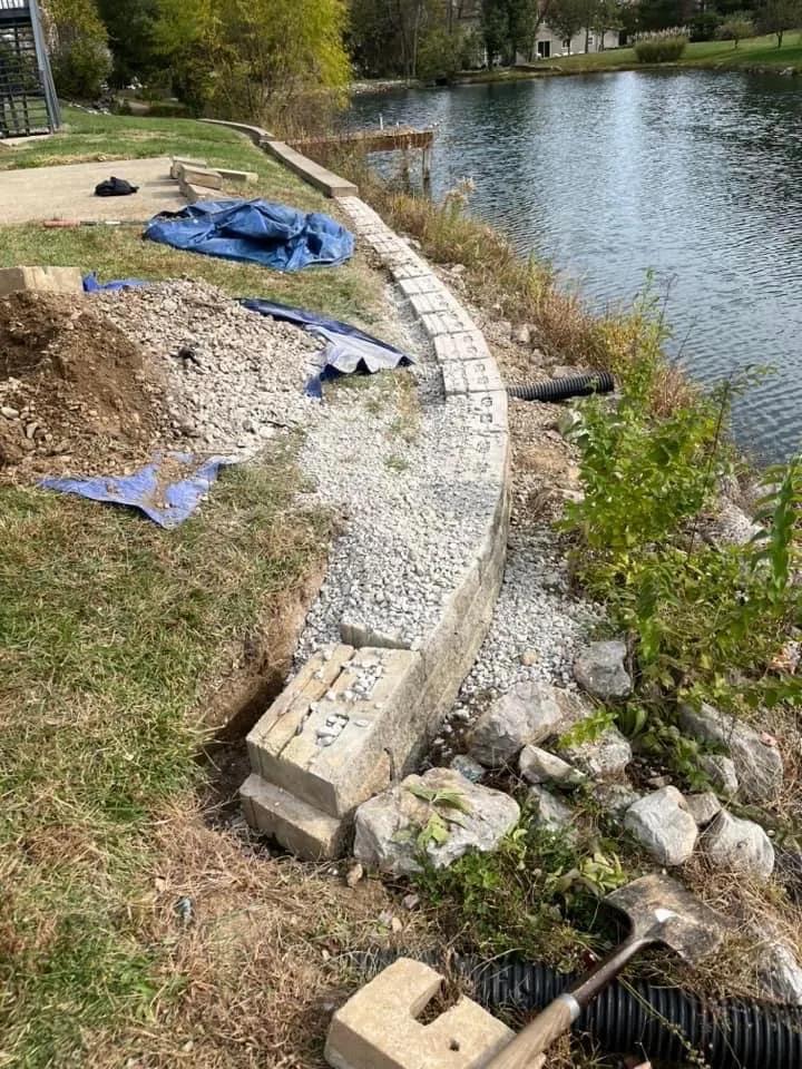 Local outdoor landscaping in Waterloo, IL by Cornerstone Construction