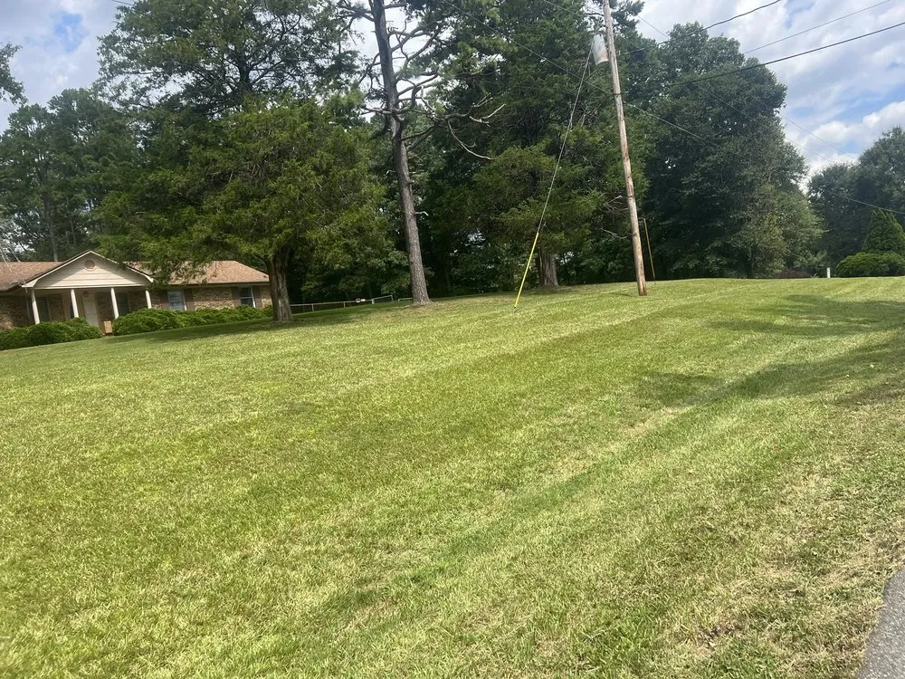 Custom landscape design for year-round maintenance in Dallas, NC by Cornerstone Creation Lawns and More