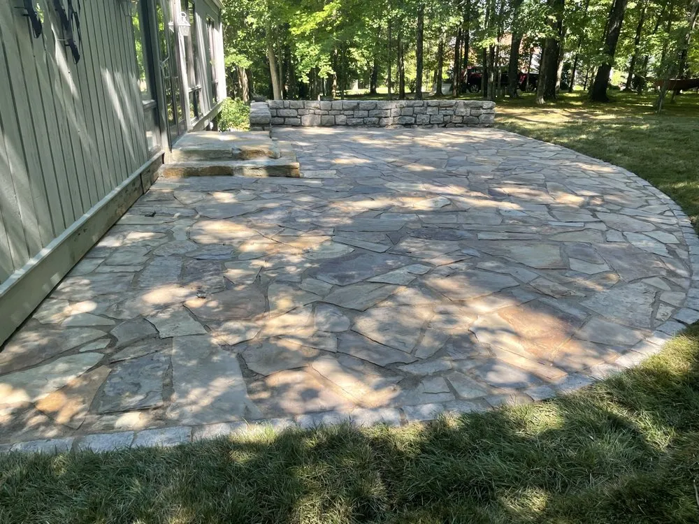 Trusted lawn mowing service for outdoor upgrades in Simpsonville, KY by Cornerstone Hardscape & Excavation