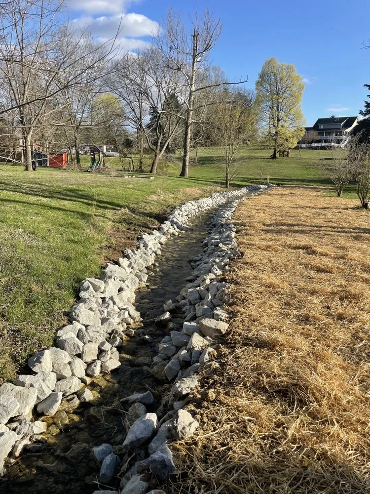 Affordable landscape installation in Simpsonville, KY by Cornerstone Hardscape & Excavation
