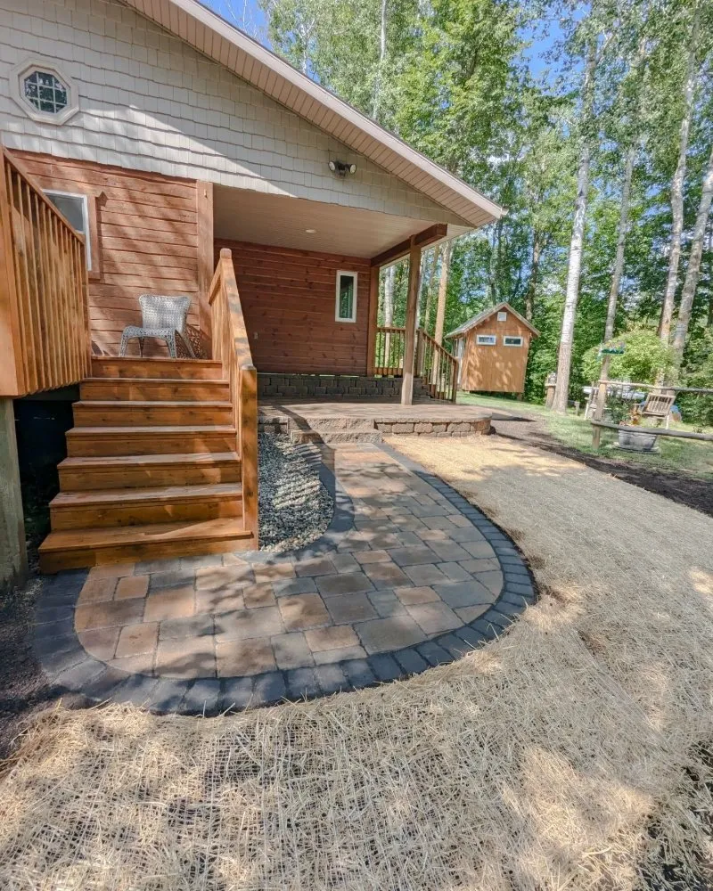 Local residential landscaping in Nevis, MN by Cornerstone Landscaping