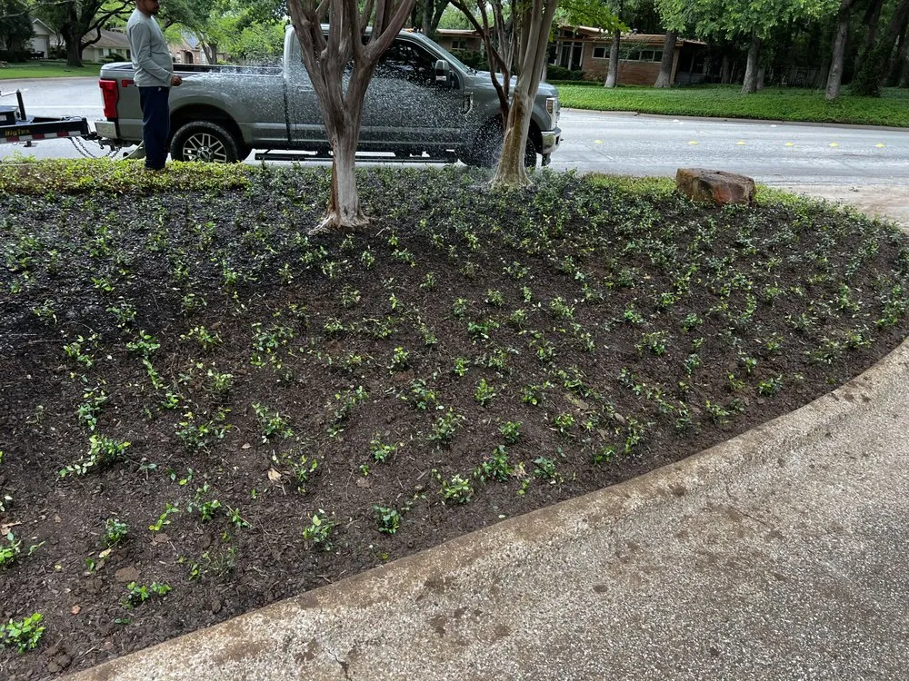 Professional landscape installation in Dallas, TX by Cornerstone LMC