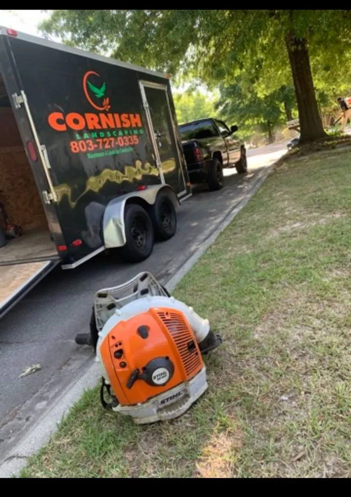 Professional outdoor landscaping with custom design in Columbia, SC by Cornish Landscaping