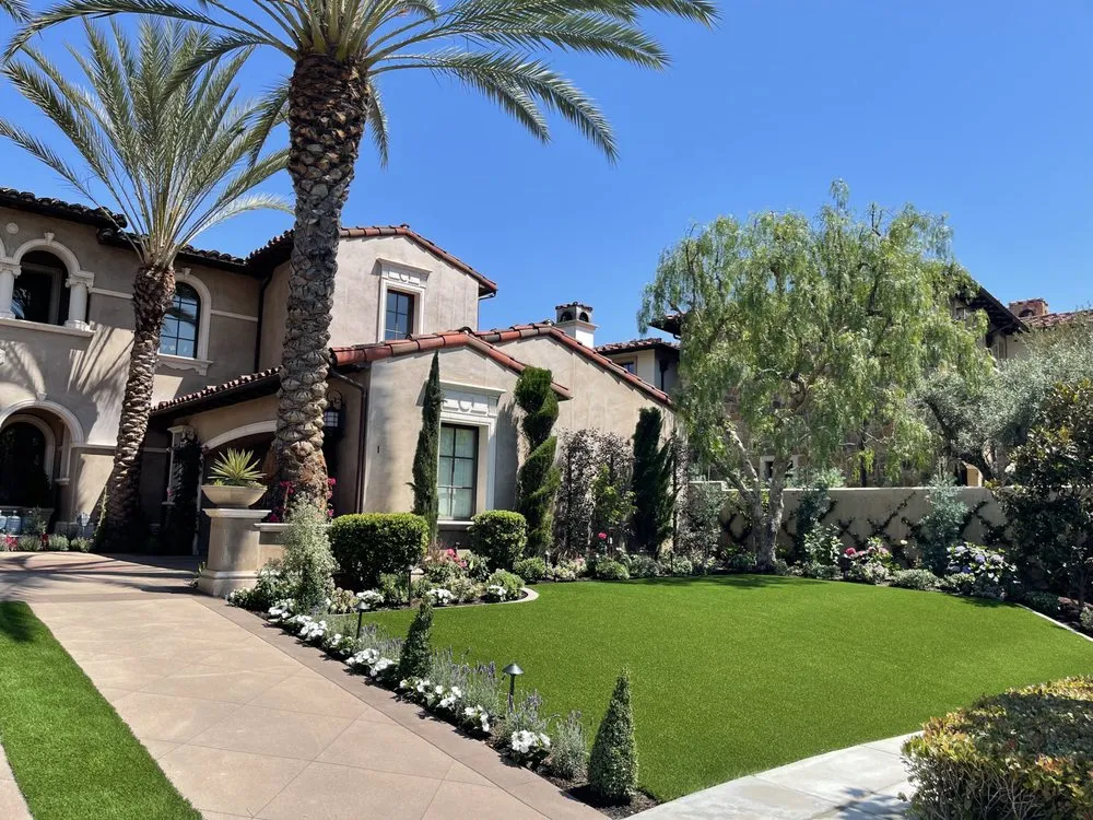 Reliable lawn mowing service in Newport Beach, CA by Corona Landscaping and Design