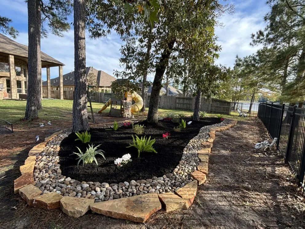 Professional landscape installation in Houston, TX - Corona Landscaping