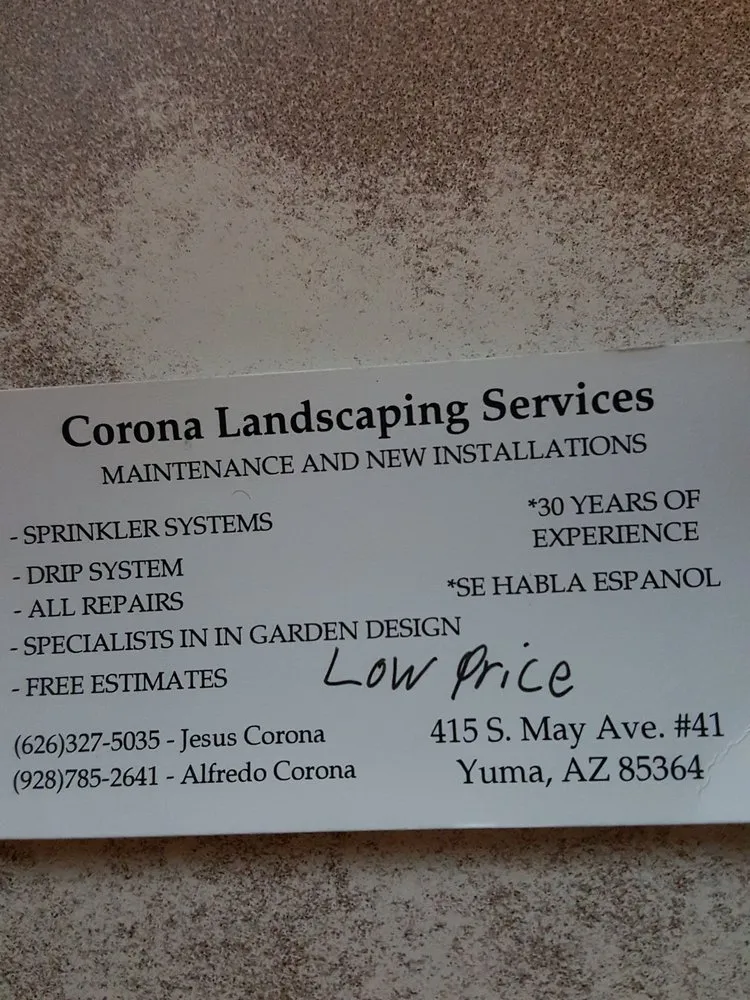 Trusted yard maintenance for residential properties across Yuma, AZ - Corona Landscaping Services