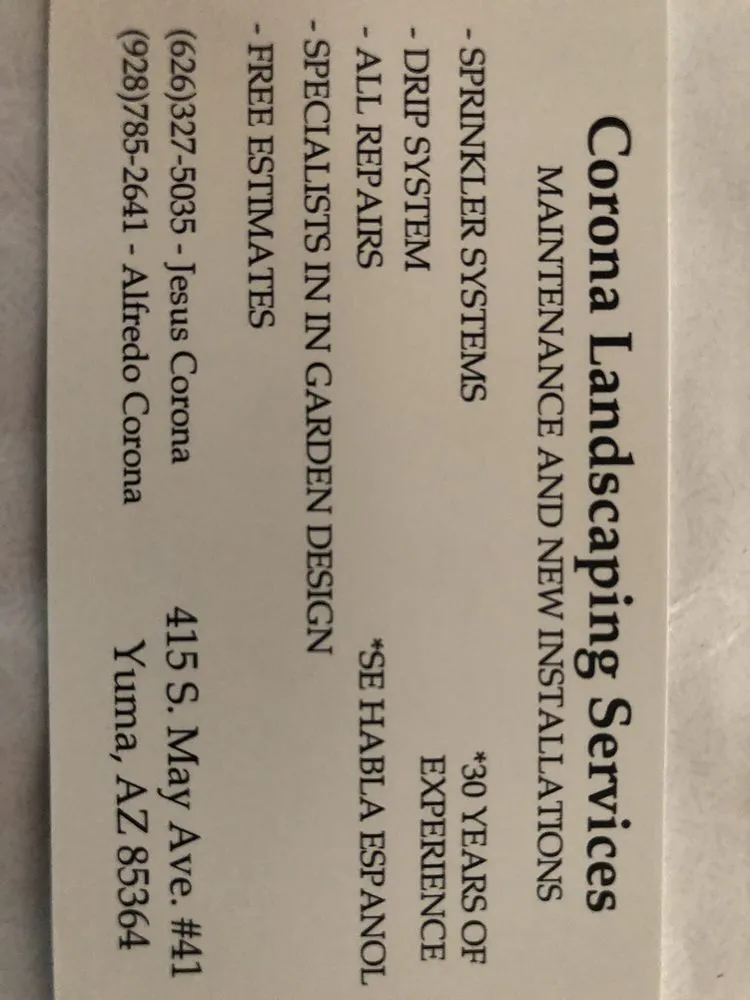 Affordable garden landscaping in Yuma, AZ by Corona Landscaping Services