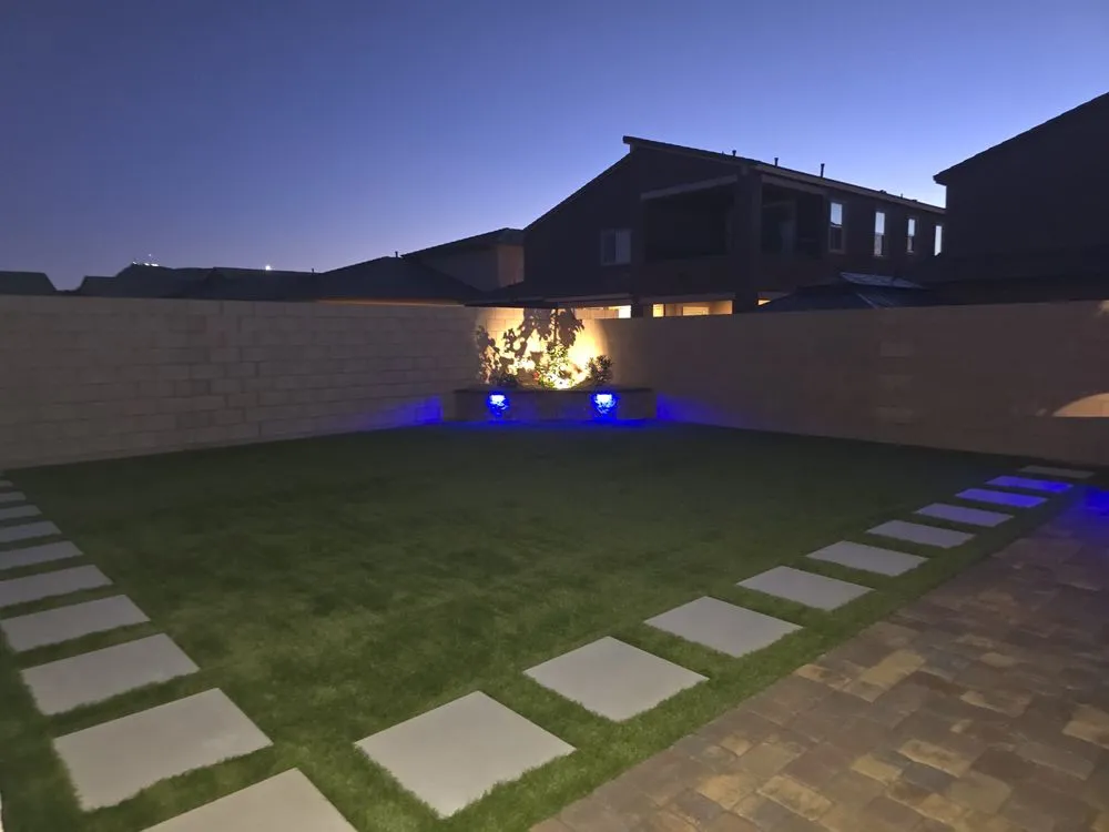 Professional outdoor landscaping for residential properties in Henderson, NV by Corral Custom Landscaping