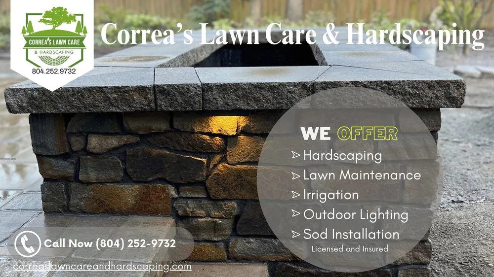 Reliable landscape installation in Manakin Sabot, VA by Correa's Lawn Care