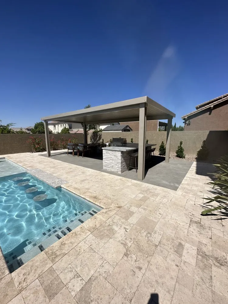 Top-rated outdoor landscaping in Las Vegas, NV by Cortez & J & A Lawn services