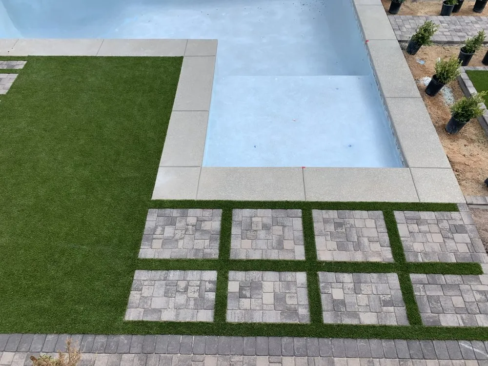 Professional outdoor landscaping with custom design in Surprise, AZ by Cosio's Landscaping