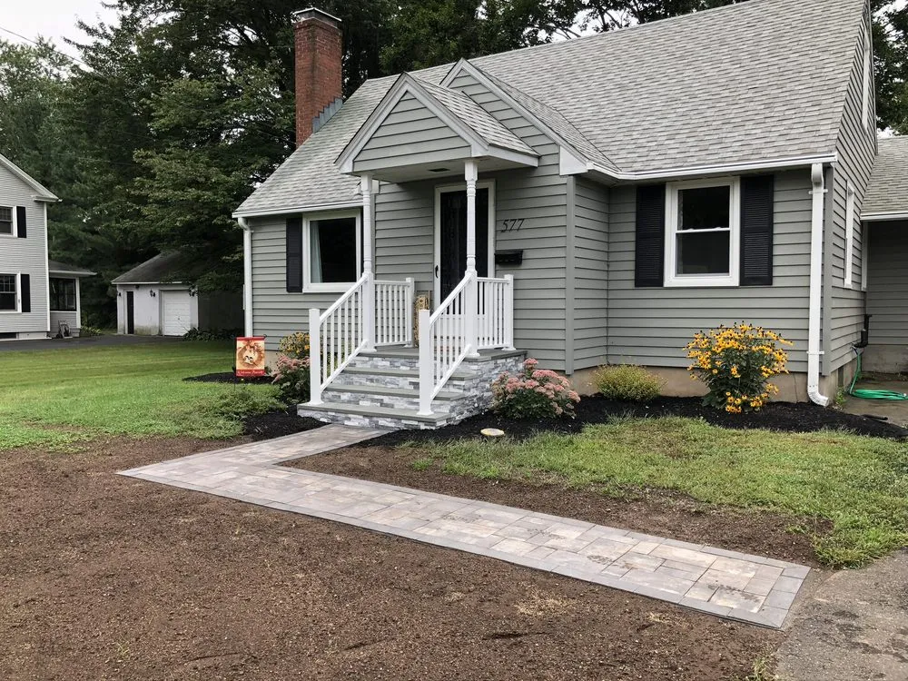 Custom outdoor landscaping for outdoor upgrades in Hartford, CT by Cote's Landscaping & Lawn Service