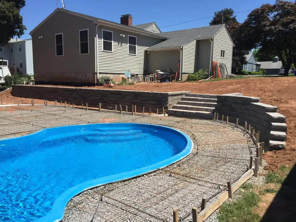 Professional garden landscaping with custom design across Hartford, CT - Cote's Landscaping & Lawn Service