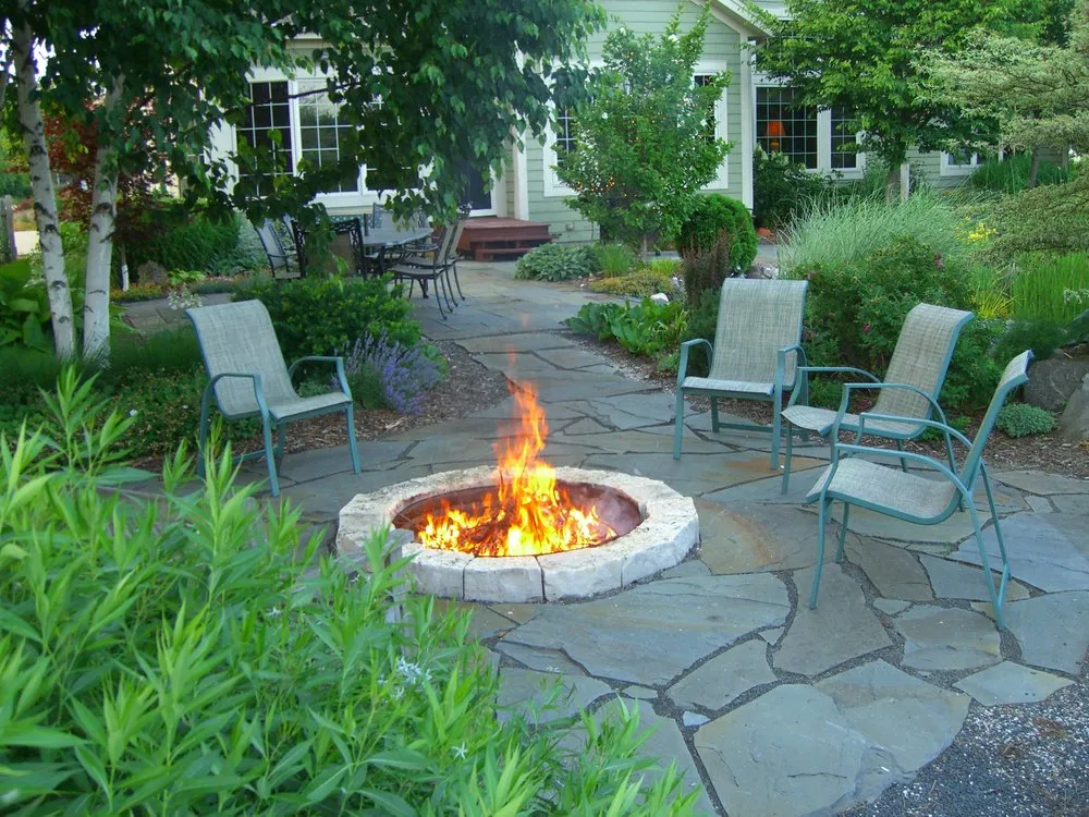 Custom outdoor landscaping in Sussex, WI by Cottage Gardener