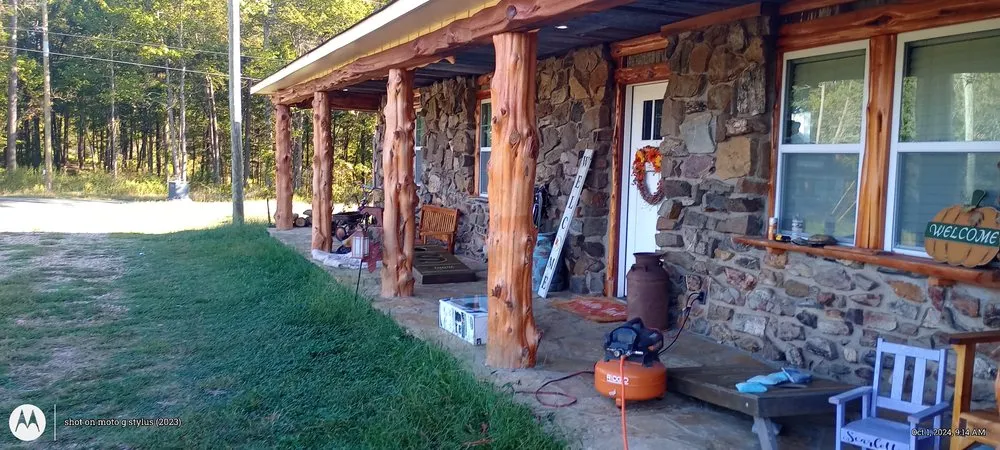 Custom outdoor landscaping for residential properties in Perryville, AR by Cotter Cabinets