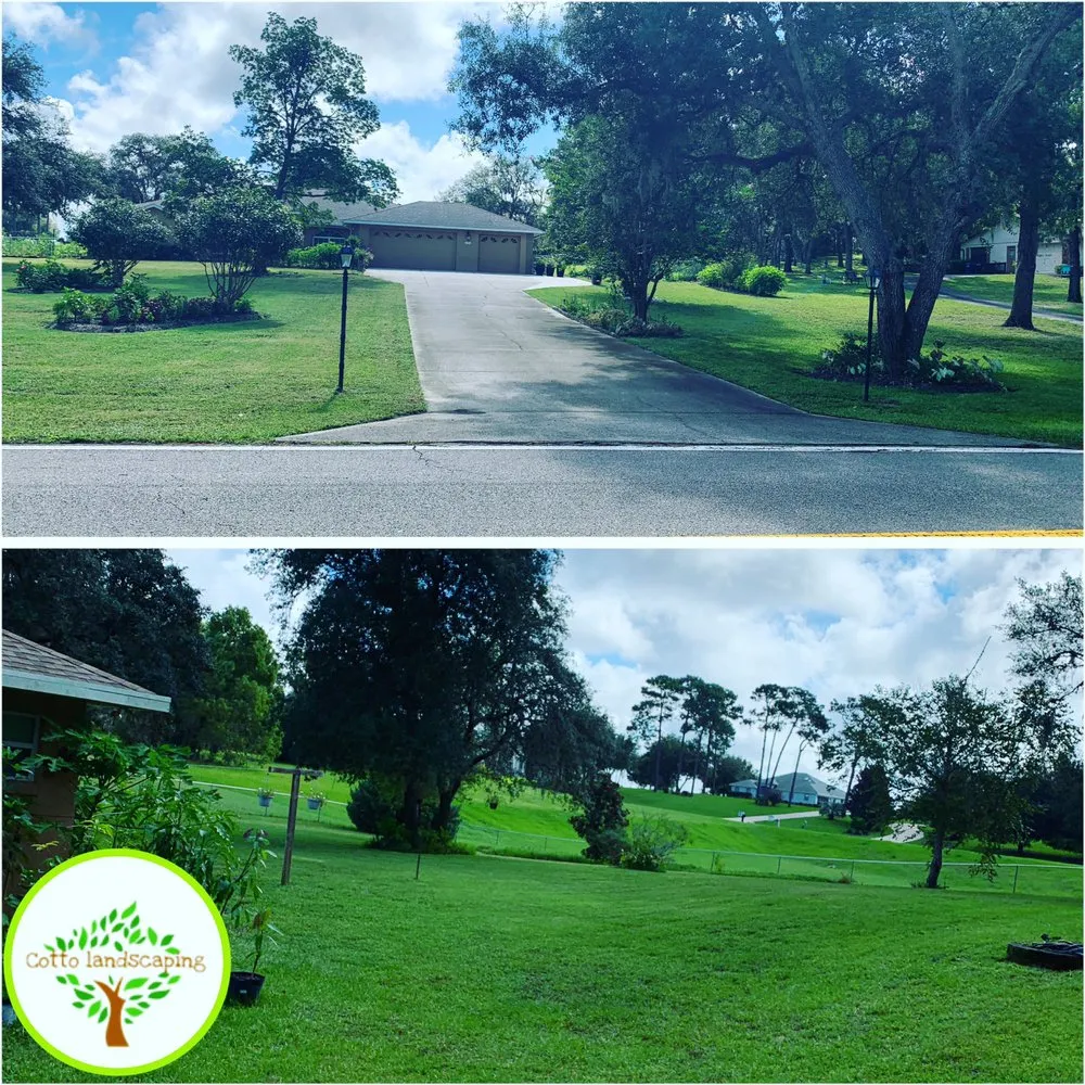 Affordable landscape installation in Dunnellon, FL by Cotto landscaping