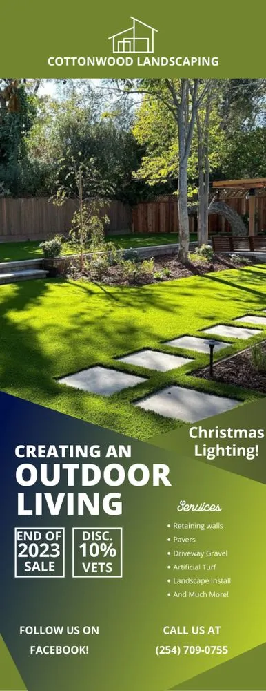 Reliable garden landscaping with custom design across Waco, TX - Cottonwood Landscaping