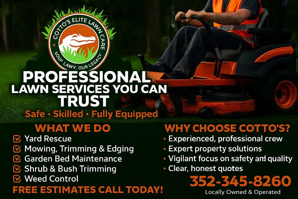 Expert landscape installation near you in Brooksville, FL by Cotto's Elite Lawn Care