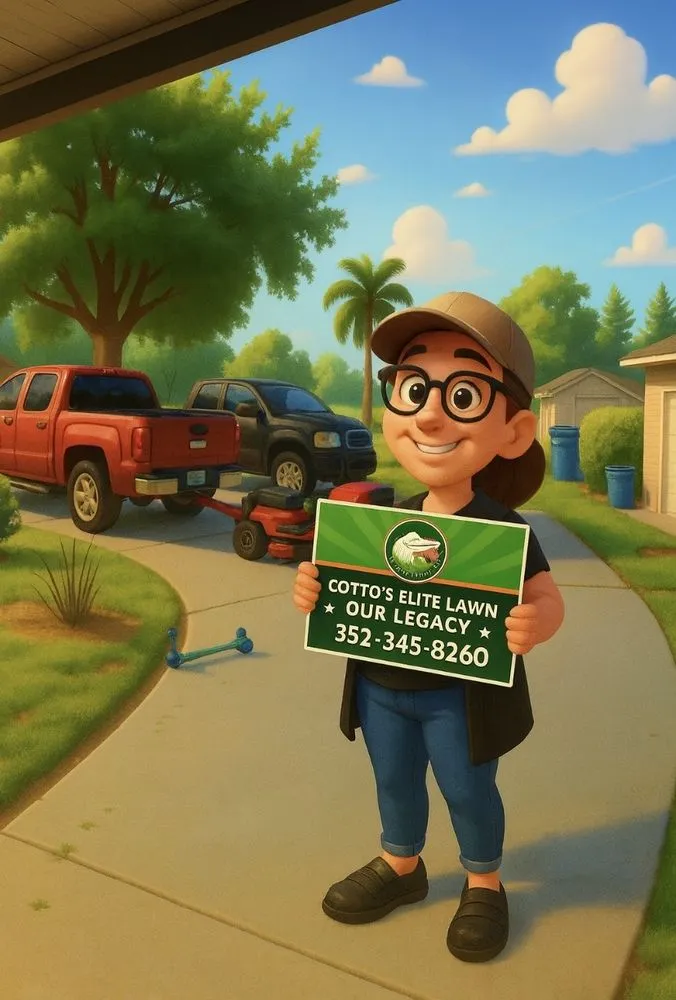 Custom landscaping services in Brooksville, FL by Cotto's Elite Lawn Care