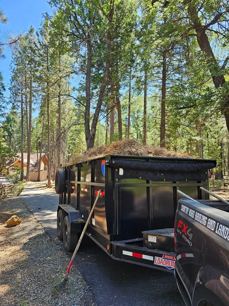 Custom garden landscaping in Shingletown, CA by Country Road Hauling & Landscaping