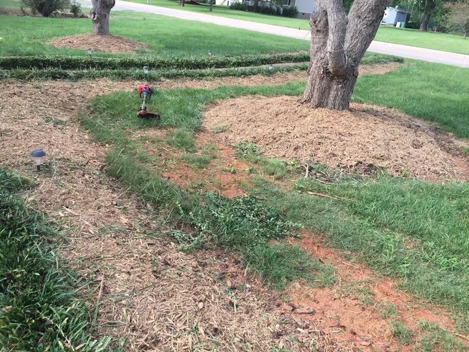 Custom garden landscaping in Landis, NC by Countryboysconcrete