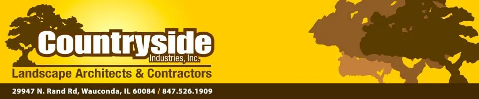 Custom landscape design with custom design in Wauconda, IL by Countryside Industries