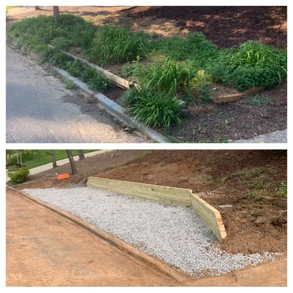 Expert yard cleanup service for outdoor upgrades in Marvin, NC by Countryside Landscapes