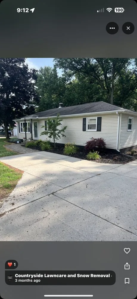 Expert lawn care service for residential properties across Elkhart, IN - Countryside lawncare and snow removal