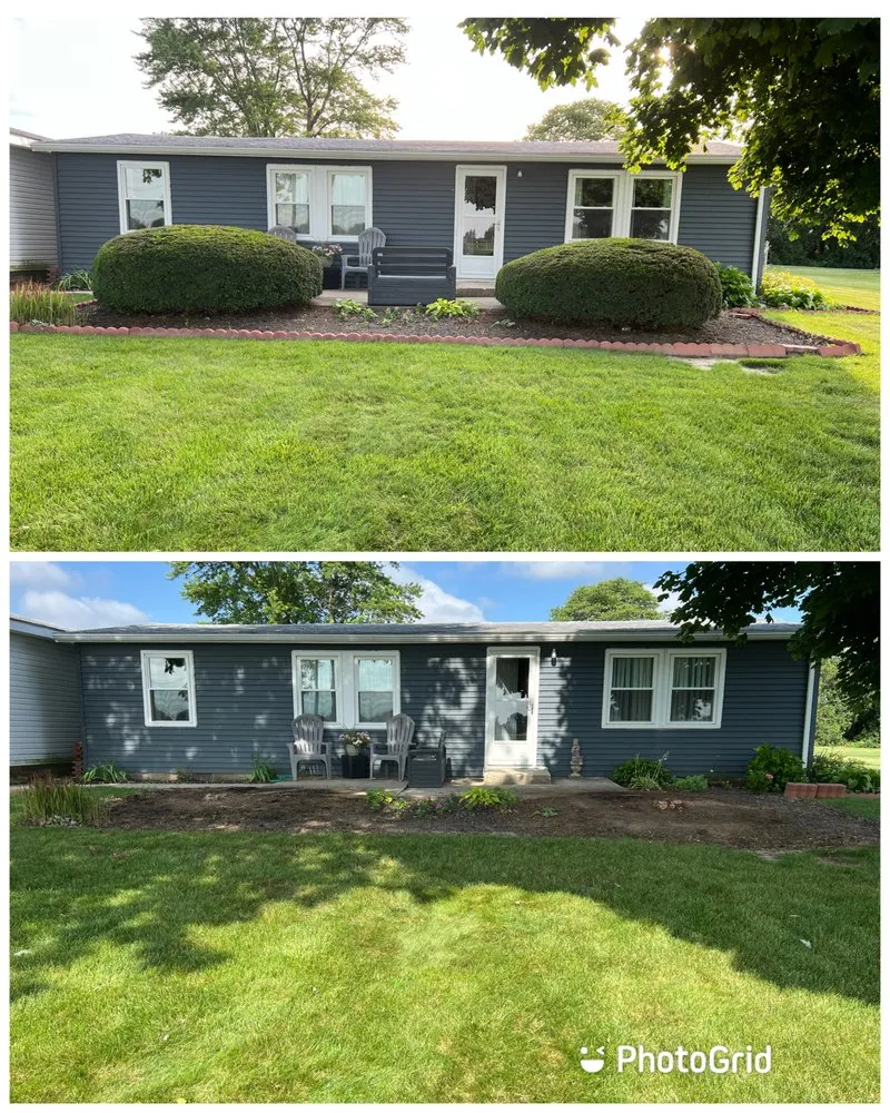 Professional lawn mowing service for residential properties in Sharpsville, IN by County Line Landscaping