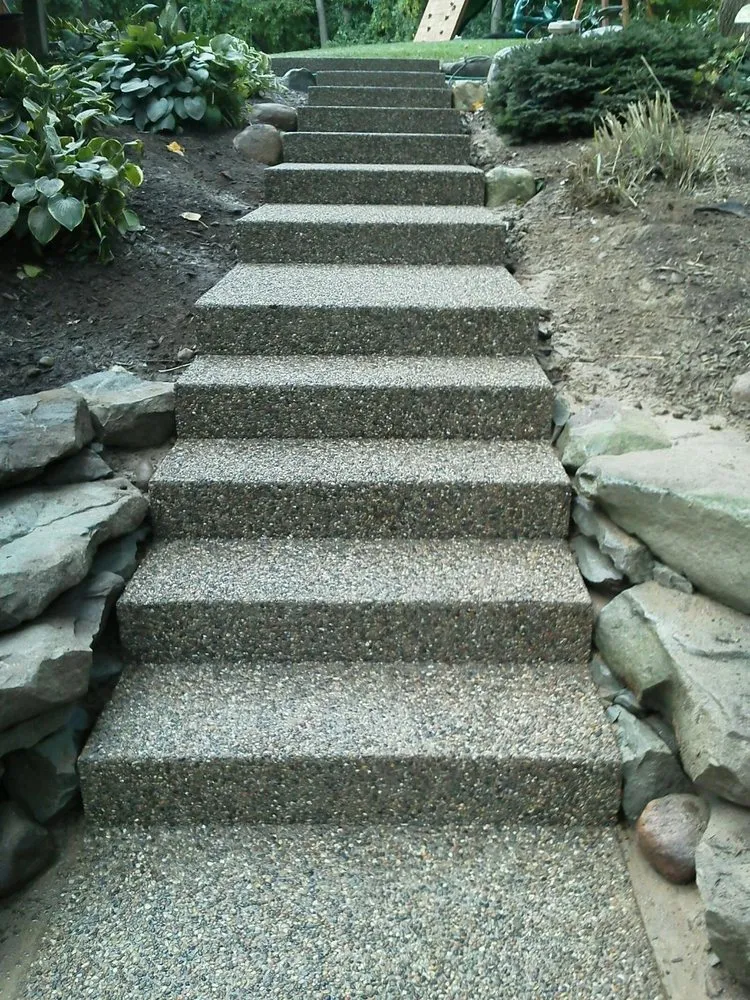 Custom residential landscaping for homes in White Lake charter Township, MI by Cousins Stamped Concrete