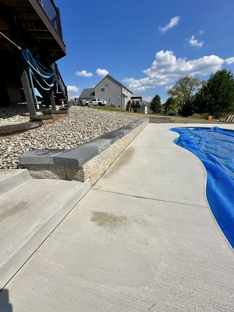 Expert outdoor landscaping for residential properties in Tecumseh, MI by Coutures property maintenance